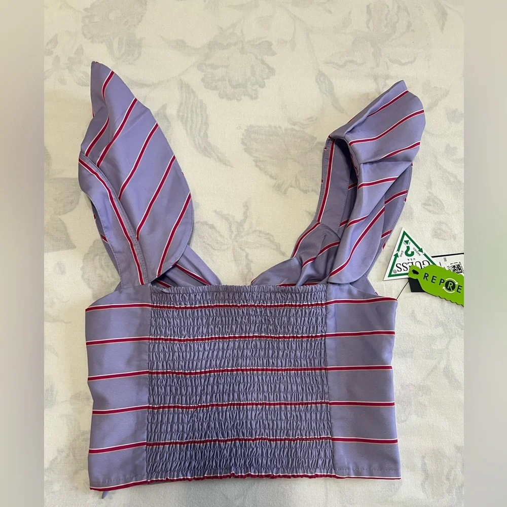 GUESS RUCHED CROPPED TOP - Picture 9 of 15